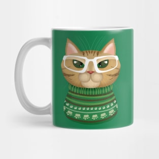 Christmas Cat Lady Mug